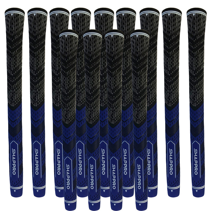 Shappro - Dual Compound Golf Grips - Set of 13 - Blue