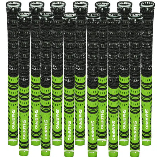 Shappro - Dual Compound Golf Grips - Set of 13 - Green