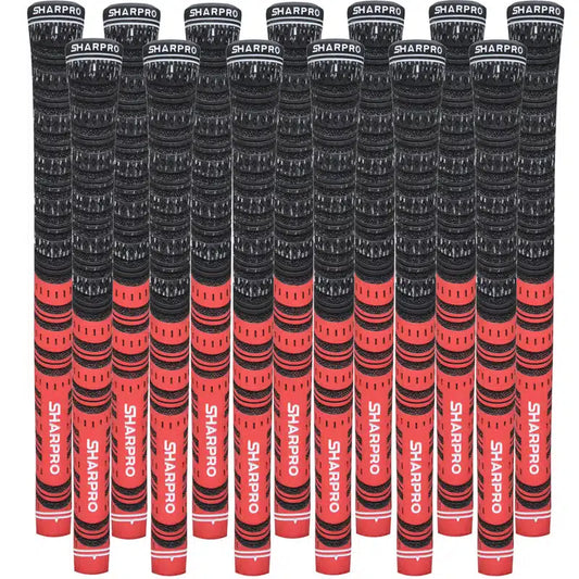 Shappro - Dual Compound Golf Grips - Set of 13 - Red