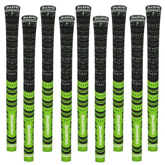 Shappro - Dual Compound Golf Grips - Set of 9 - Green