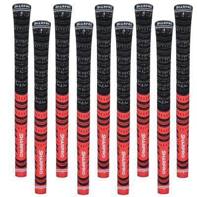Shappro - Dual Compound Golf Grips - 9 Set Red