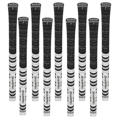 Shappro - Dual Compound Golf Grips - Set of 9 - White