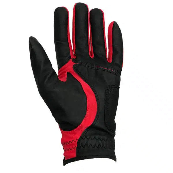 Onyx - Perfect Fit Kids Golf Glove LH One-Size - Black & Red