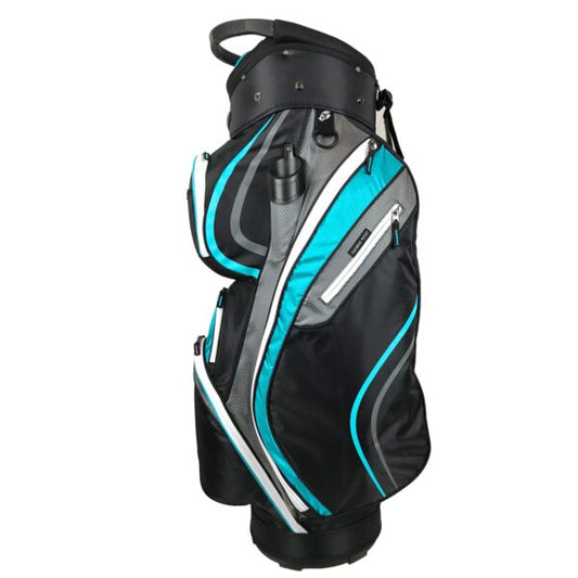 Onyx - Spyder Golf Bag – Aqua, Grey & Black