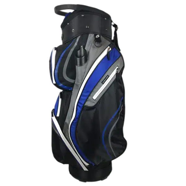 Onyx - Spyder Golf Bag – Black, Grey & Royal Blue