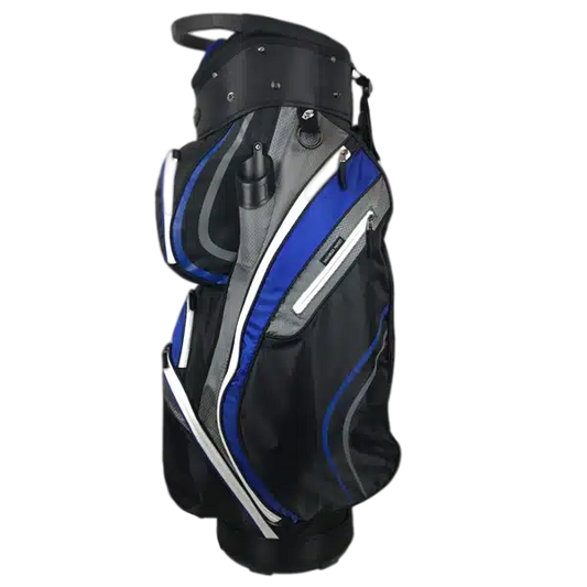 Onyx - Spyder Golf Bag – Black, Grey & Royal Blue