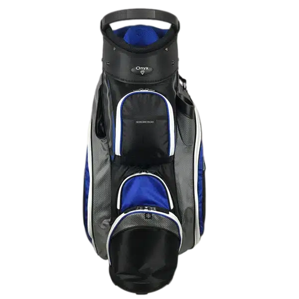 Onyx - Spyder Golf Bag – Black, Grey & Royal Blue