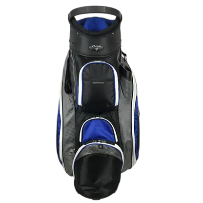 Onyx - Spyder Golf Bag – Black, Grey & Royal Blue