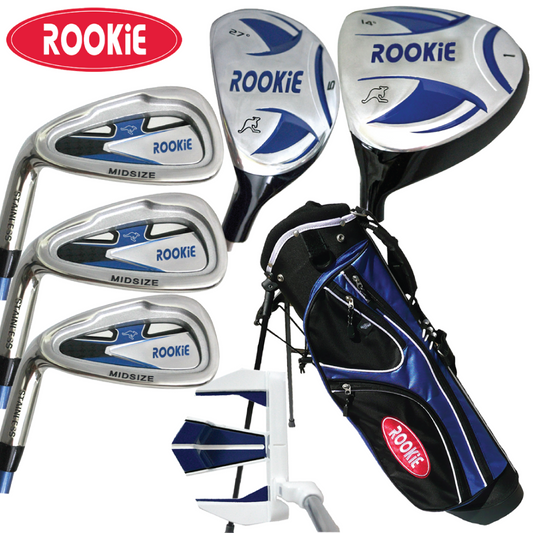 Rookie - Kids Golf Set LH - 7 Piece Blue 4 to 7 YRS