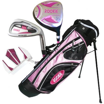 Rookie - Girls Golf Set RH - 4 Piece Pink 7 to 10 YRS