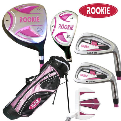 Rookie - Girls Golf Set RH - 6 Piece Pink 7 to 10 YRS