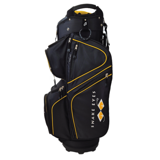 Snake Eyes Lite Golf Bag - Black & Yellow Trim