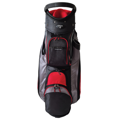 Onyx - Spyder Golf Bag - Black, Grey & Red