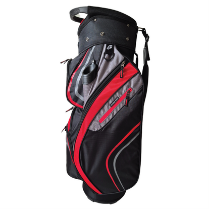 Onyx - Spyder Golf Bag - Black, Grey & Red