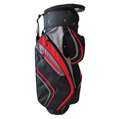 Onyx - Spyder Golf Bag - Black, Grey & Red