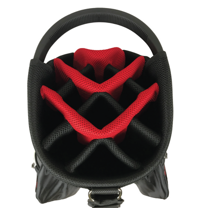 Onyx - Spyder Golf Bag - Black, Grey & Red