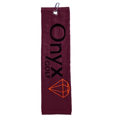 Onyx - Golf Towel - Burgundy