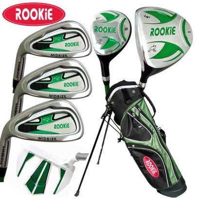 Rookie - Kids Golf Set LH - 7 Piece Green 7 to 10 YRS