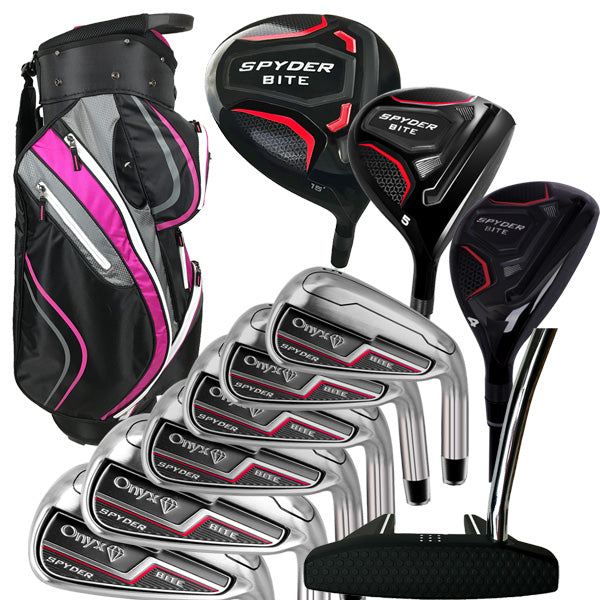 Onyx - Spyder Bite - Ladies Golf Set with Bag