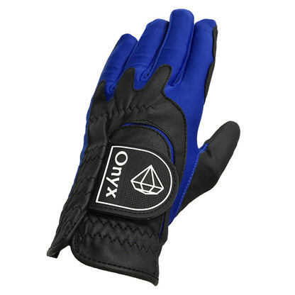 Onyx - Perfect Fit Kids Golf Glove LH One-Size - Black-Blue