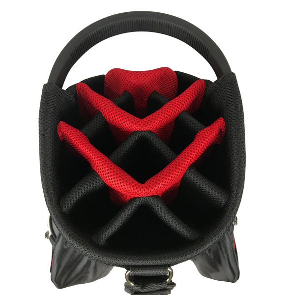 Onyx - Spyder Golf Bag - Black, Red & Grey