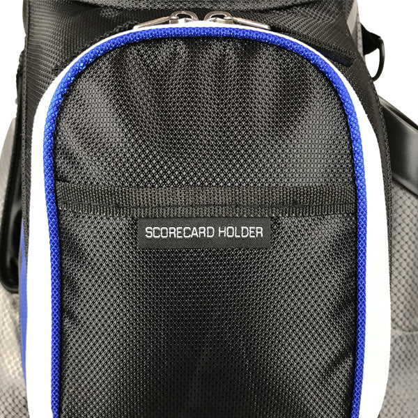 Onyx - Spyder Golf Bag – Black, Grey & Royal Blue