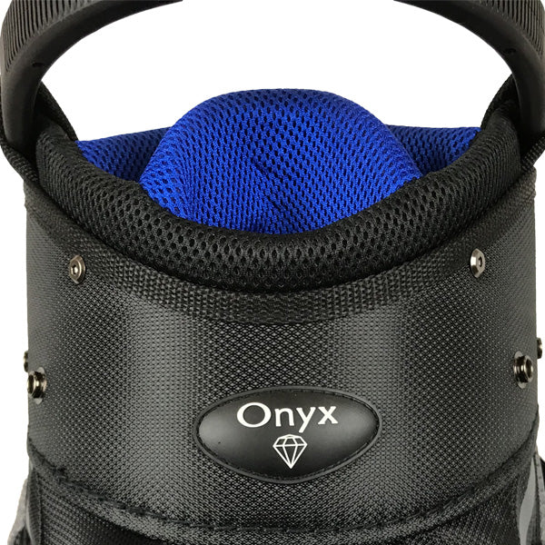 Onyx - Spyder Golf Bag – Black, Grey & Royal Blue